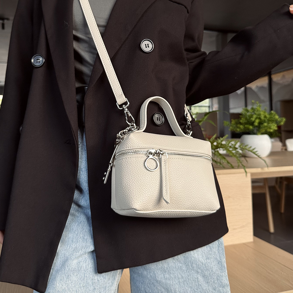 Lovely PU Leather Women's Bucket Bag Shoulder Crossbody Bags Handbag for Daily Shopping Travel