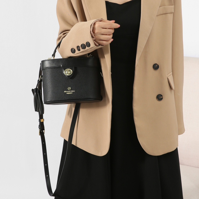 New Large Capacity PU Leather Bucket Bag Handbag Crossbody Bag for Travel Shopping Daily Life