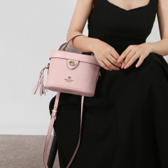 New Large Capacity PU Leather Bucket Bag Handbag Crossbody Bag for Travel Shopping Daily Life