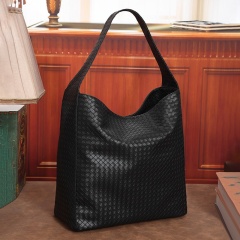 Simple and Large Capacity PU Leather Women's Tote Bag for Shopping Daily Life