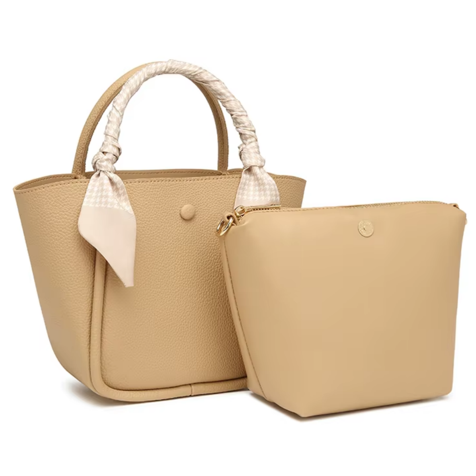 High Quality Large Capacity PU Leather Ladies' Handbag for Shopping Travel