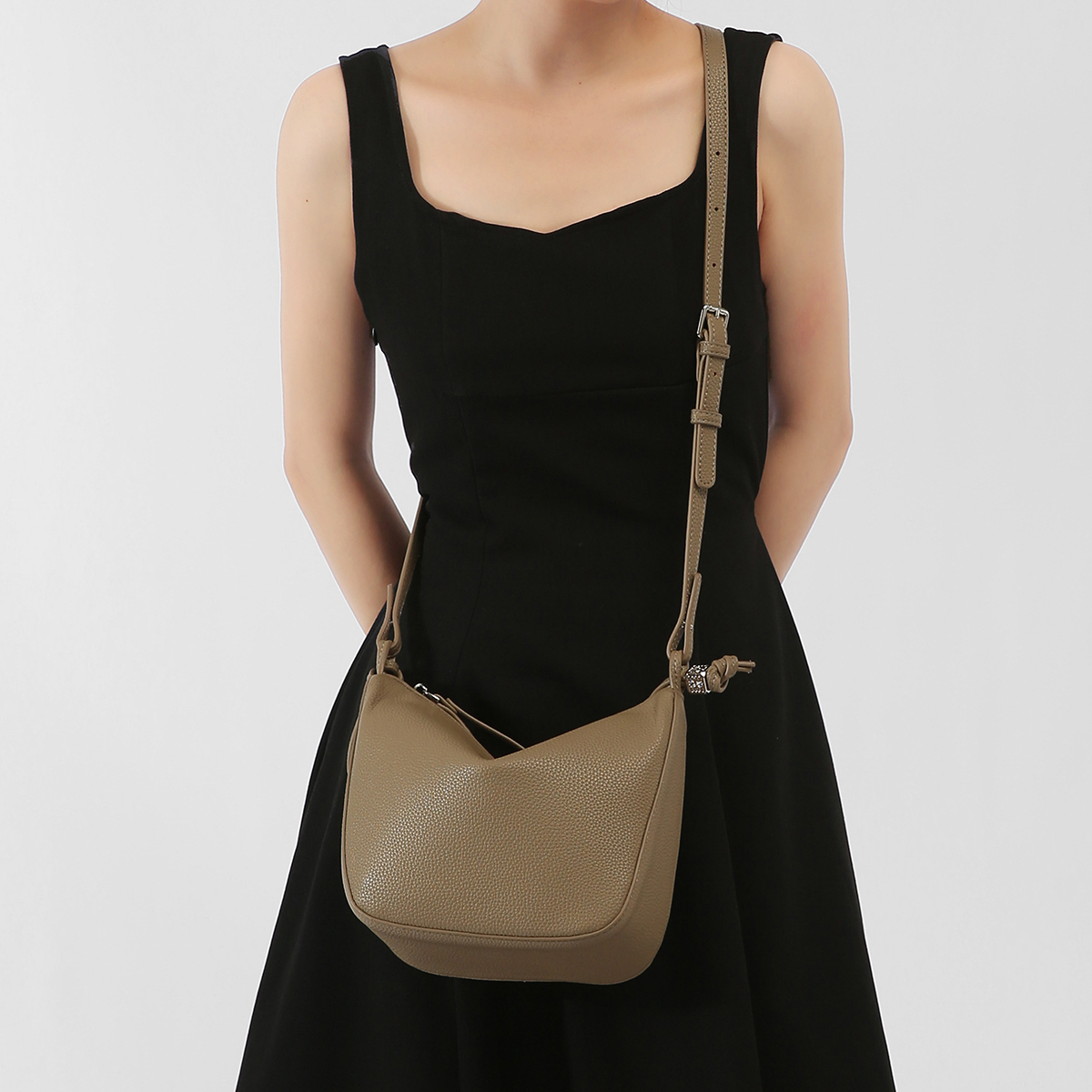 Portable PU Leather Crossbody Handbag Women's Bag Shoulder Bag for Daily Life