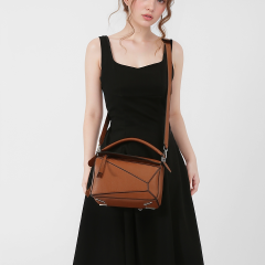 Trendy Fashion Casual Colorful Soft Half Moon Design Pu Leather Crossbody Bags for Women