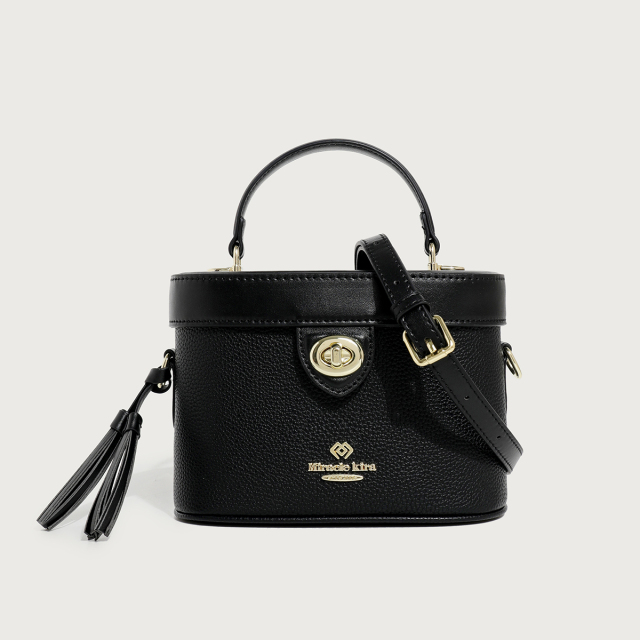 New Large Capacity PU Leather Bucket Bag Handbag Crossbody Bag for Travel Shopping Daily Life