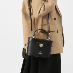 New Large Capacity PU Leather Bucket Bag Handbag Crossbody Bag for Travel Shopping Daily Life