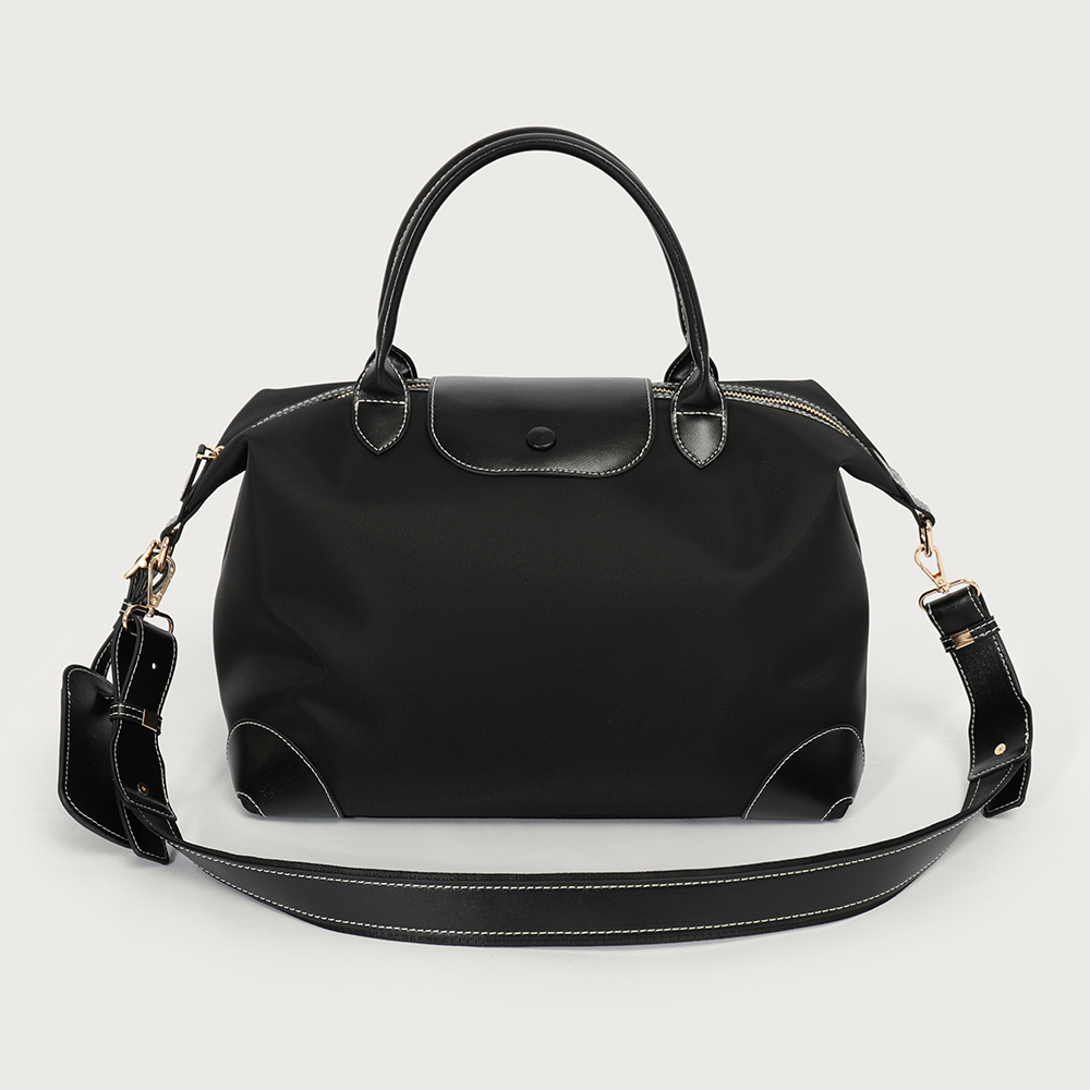Simple and Stylish PU Leather Travel Shopping Tote Bag Crossbody Bags Handbag for Women