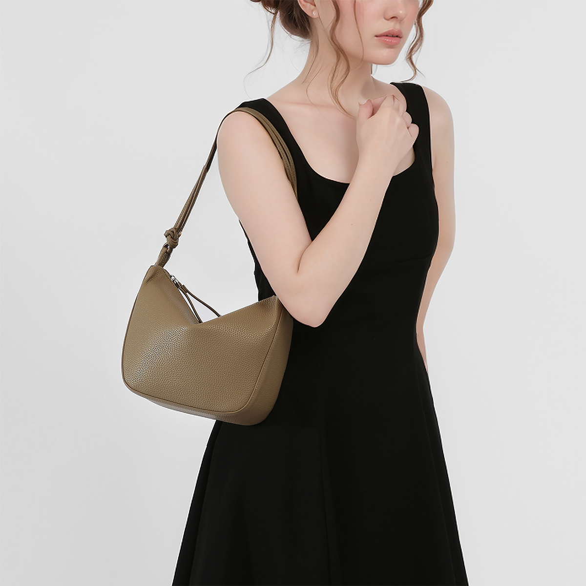 Portable PU Leather Crossbody Handbag Women's Bag Shoulder Bag for Daily Life
