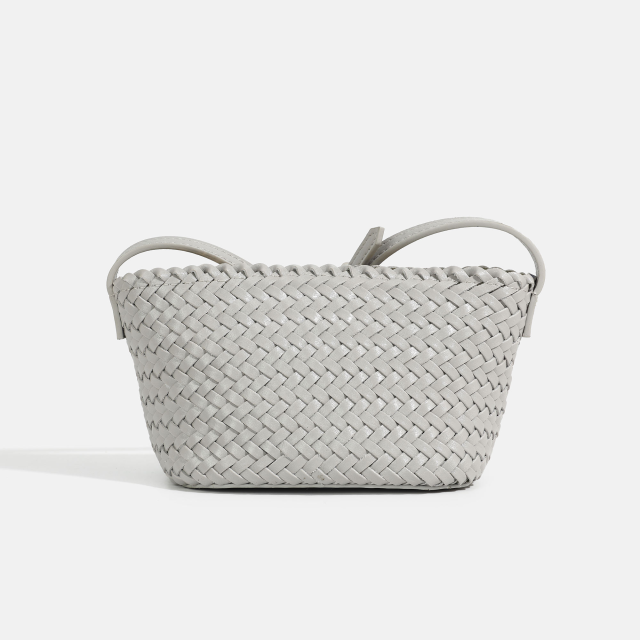 New Soft High Quality Designed PU Leather Woven Crossbody Bag for Shopping