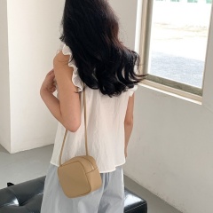 Retro PU Leather Women's Small Square Bags Fashionable Wallets and Handbags Crossbody Bag for Shopping