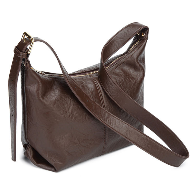 Fashionable Large Capacity PU Leather Crossbody Bag Shoulder Bag for Women