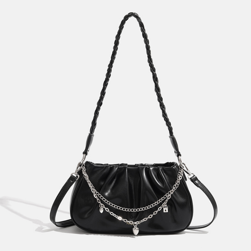Fashionable Large Capacity PU Leather Women's Shoulder Bag Underarm Bags for Daily