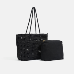 New Fashionable Casual Multi Functional Large Capacity Women's Woven Handbag for Shopping