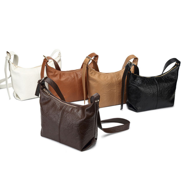 Fashionable Large Capacity PU Leather Crossbody Bag Shoulder Bag for Women