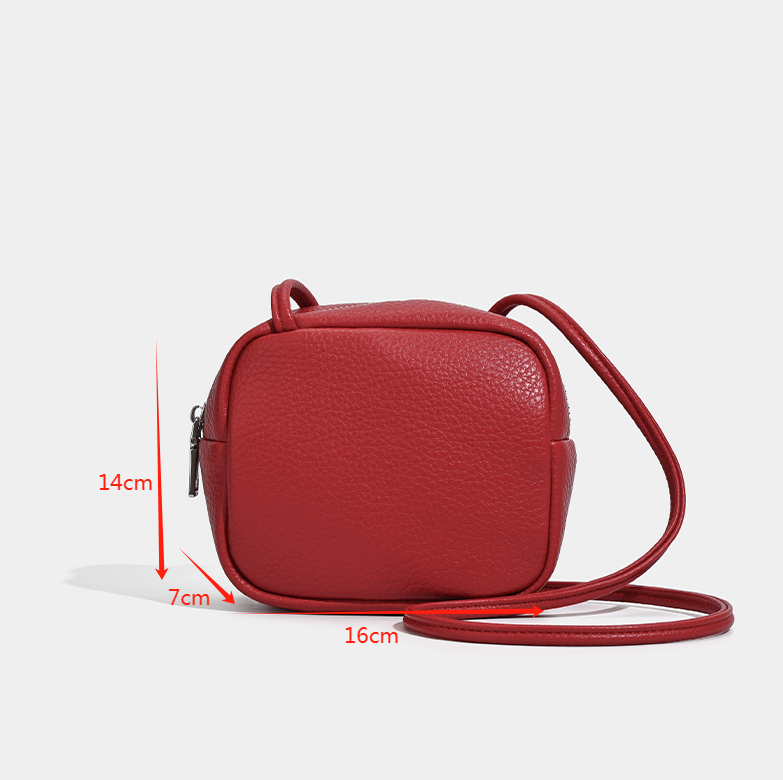 Retro PU Leather Women's Small Square Bags Fashionable Wallets and Handbags Crossbody Bag for Shopping