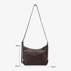 Fashionable Large Capacity PU Leather Crossbody Bag Shoulder Bag for Women