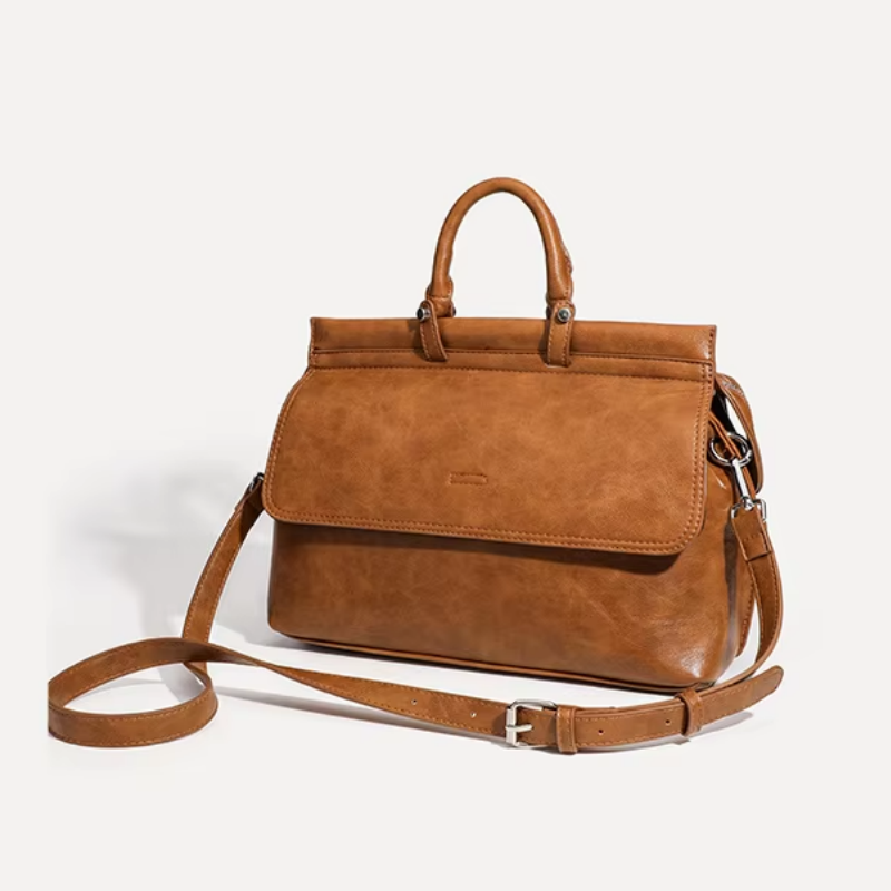 High Quality Portable Large Capacity PU Leather Ladies Handbag Crossbody Bag for Daily