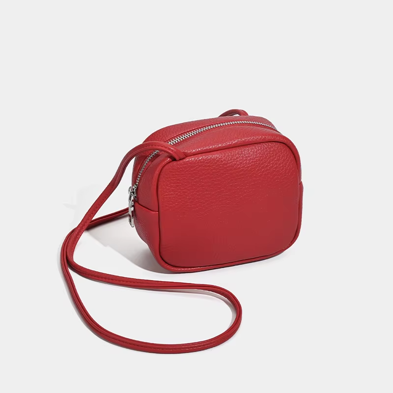 Retro PU Leather Women's Small Square Bags Fashionable Wallets and Handbags Crossbody Bag for Shopping