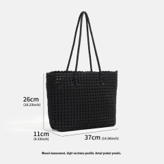New Fashionable Casual Multi Functional Large Capacity Women's Woven Handbag for Shopping
