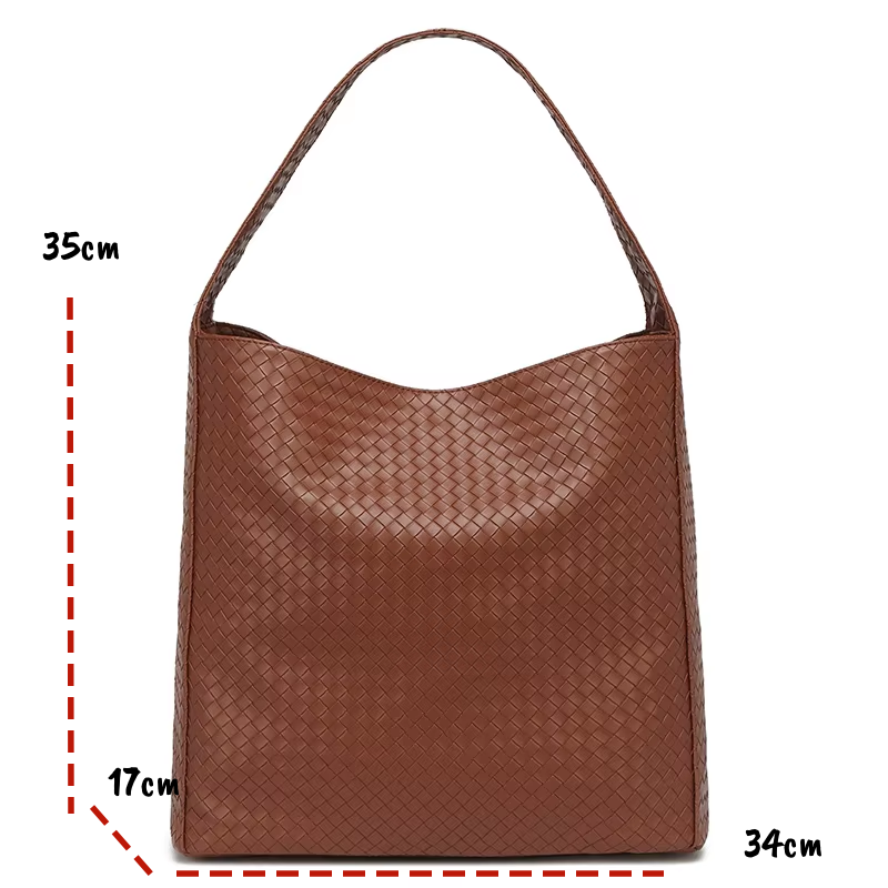 Simple and Large Capacity PU Leather Women's Tote Bag for Shopping Daily Life