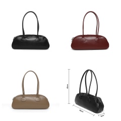 Manufacturers Wholesale Vintage Fashion Simple PU Leather Underarm Bag Shoulder Bags for Daily