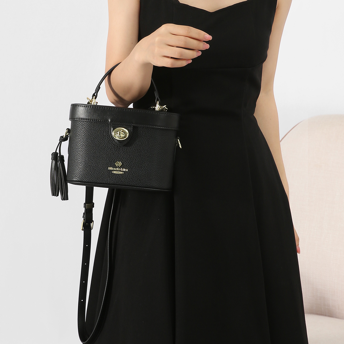 New Large Capacity PU Leather Bucket Bag Handbag Crossbody Bag for Travel Shopping Daily Life