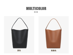 Luxury High Quality Large Capacity Women's Fashion PU Leather Bucket Handbag