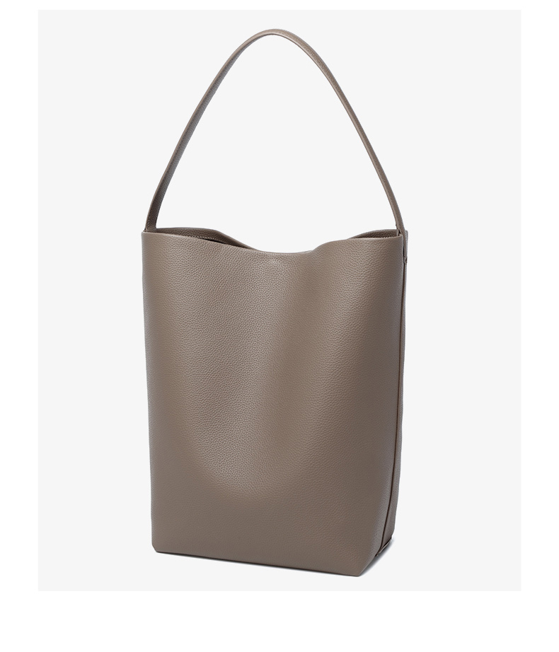 Luxury High Quality Large Capacity Women's Fashion PU Leather Bucket Handbag