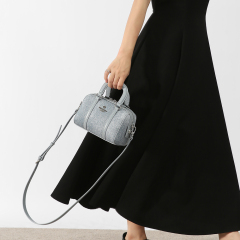 Premium Ladies Summer Little Denim PU Leather Pillow Shaped Handbag Crossbody Bag for Women