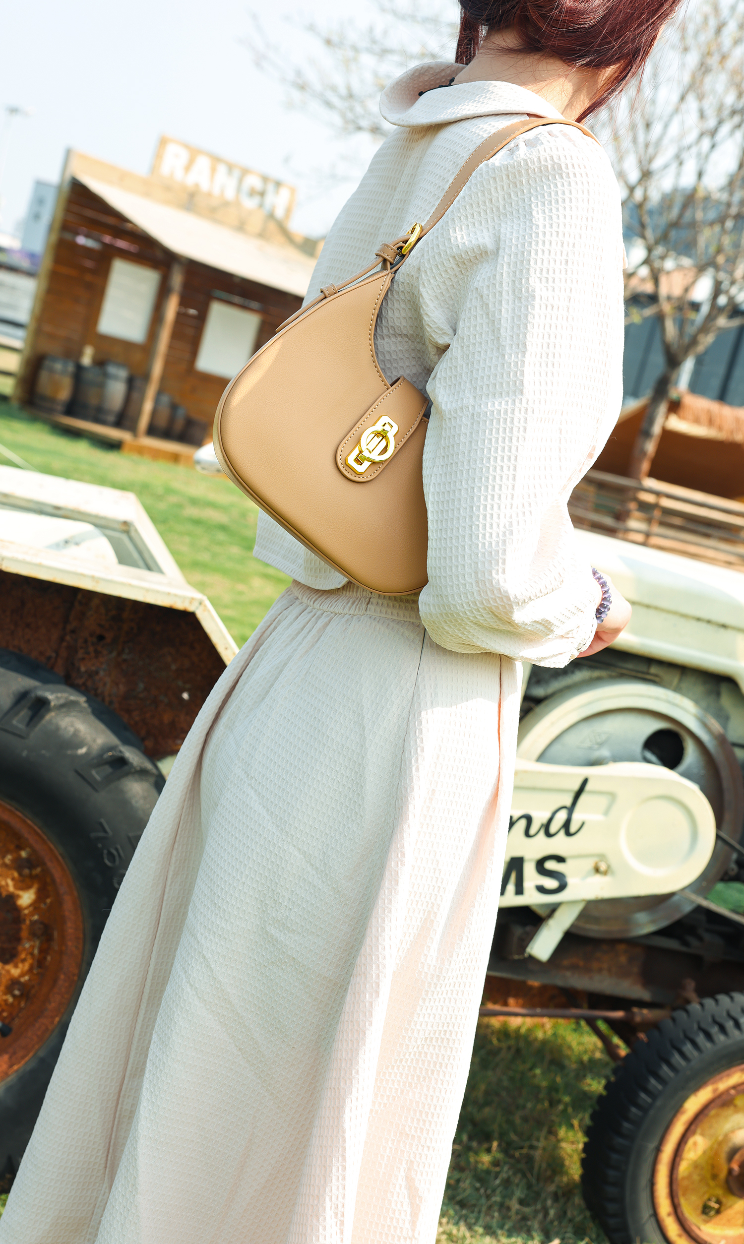 Fashion Luxury Casual PU Leather Women's Underarm Shoulder Bag for Shopping