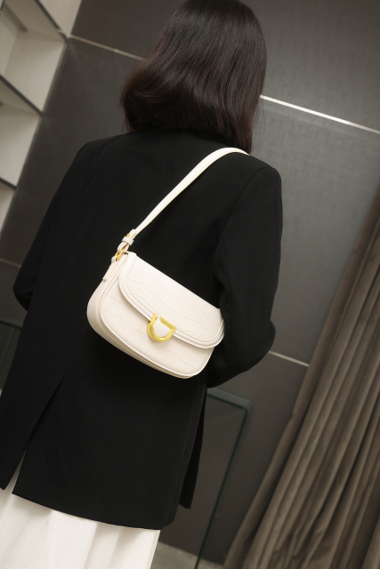 Luxury Fashion Designer PU Leather Shoulder Bag Underarm Bags for Shopping