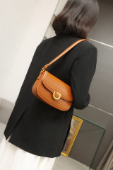 Luxury Fashion Designer PU Leather Shoulder Bag Underarm Bags for Shopping