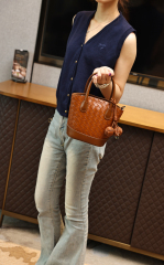 High Capacity Stylish Elegant PU Woven Leather Women's Handbag for Shopping