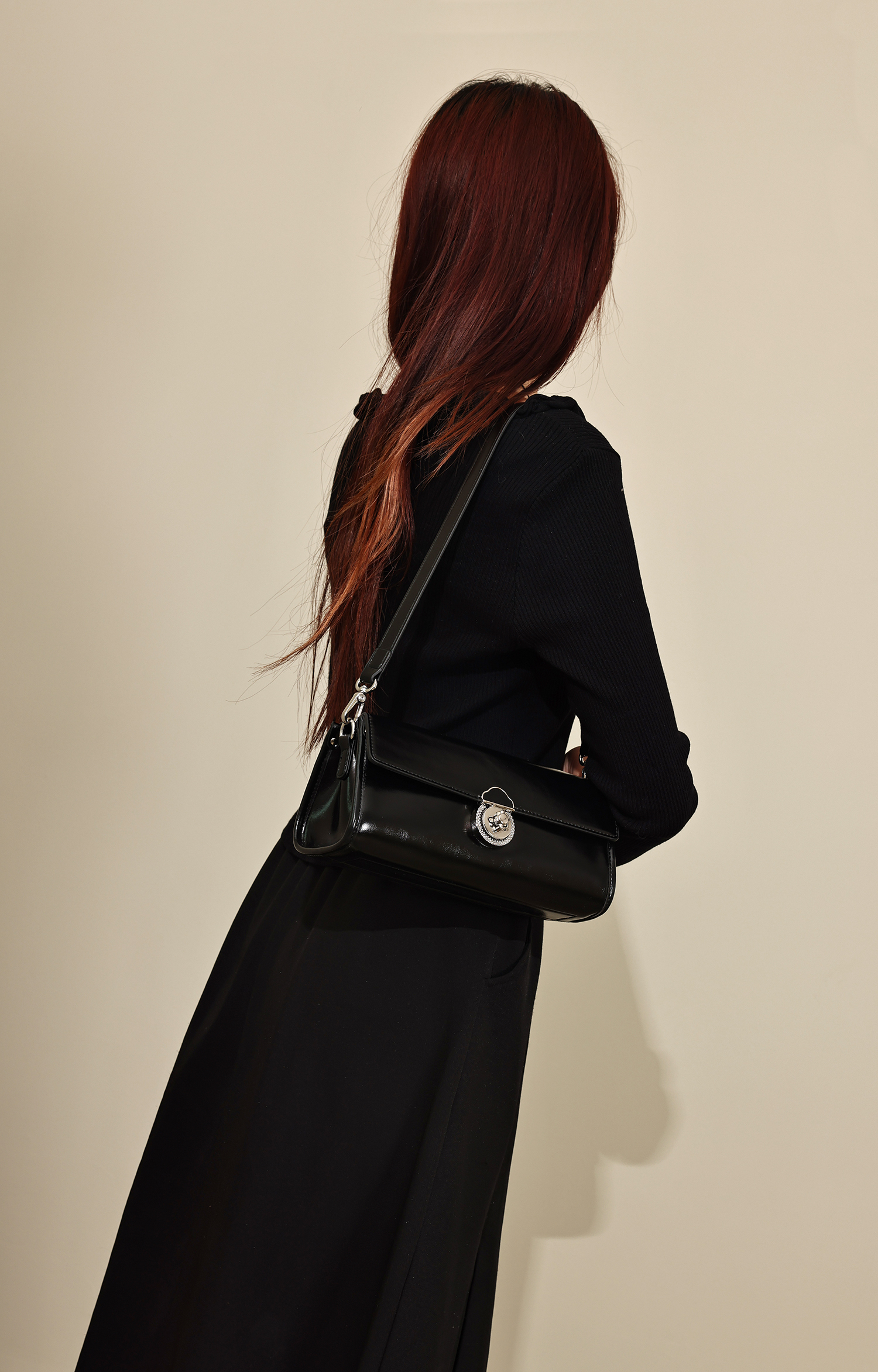 High Quality Simple PU Leather Luxury Lady Shoulder Bags for Shopping Daily Life