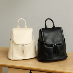 Fashion Large-Capacity PU Leather Women's Casual Travel Backpack for Outing