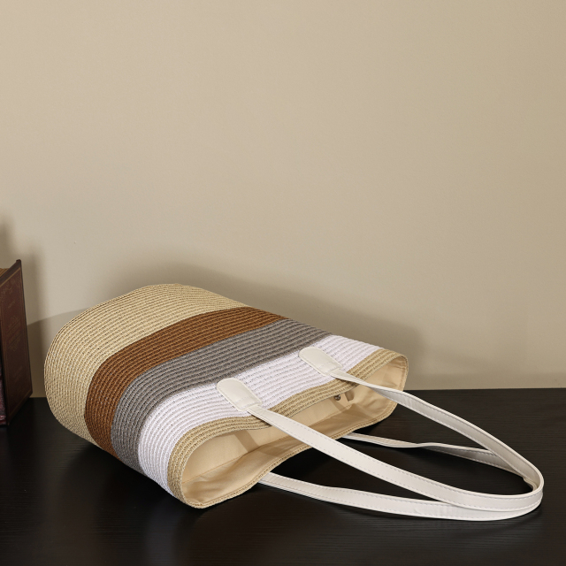 High Quality Large Capacity Summer Vacation Straw Bag Tote Bag for Daily Life