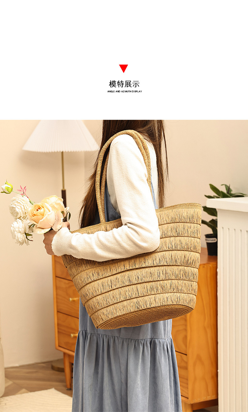 Summer Beach Straw Woven Bags Handbags Shoulder Bags Underarm Bags for Women