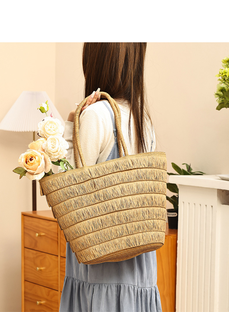Summer Beach Straw Woven Bags Handbags Shoulder Bags Underarm Bags for Women