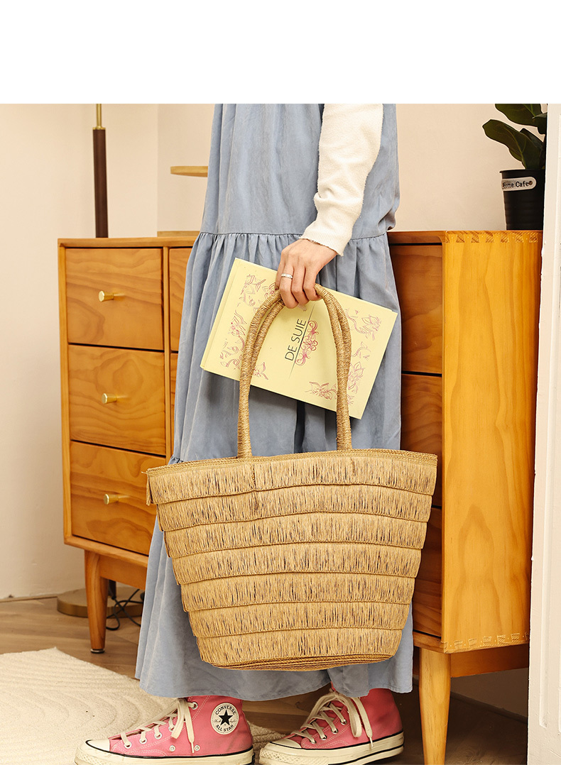 Summer Beach Straw Woven Bags Handbags Shoulder Bags Underarm Bags for Women