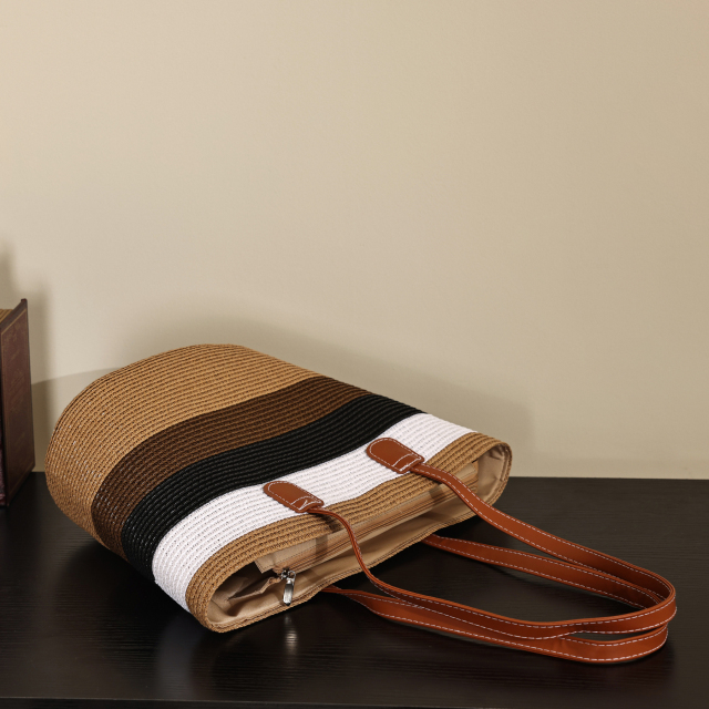 High Quality Large Capacity Summer Vacation Straw Bag Tote Bag for Daily Life