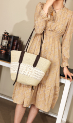 Summer Beach Ladies Summer Straw Bags Tote Bags Handbag for Travel Shopping