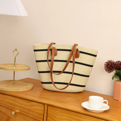 Popular New Simple Fashion Women's Straw Bag Underarm Bags Handbag for Sandbeach