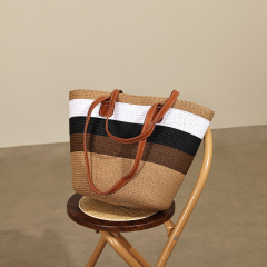 High Quality Large Capacity Summer Vacation Straw Bag Tote Bag for Daily Life