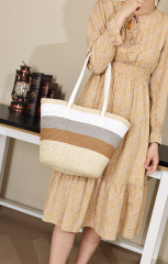 High Quality Large Capacity Summer Vacation Straw Bag Tote Bag for Daily Life