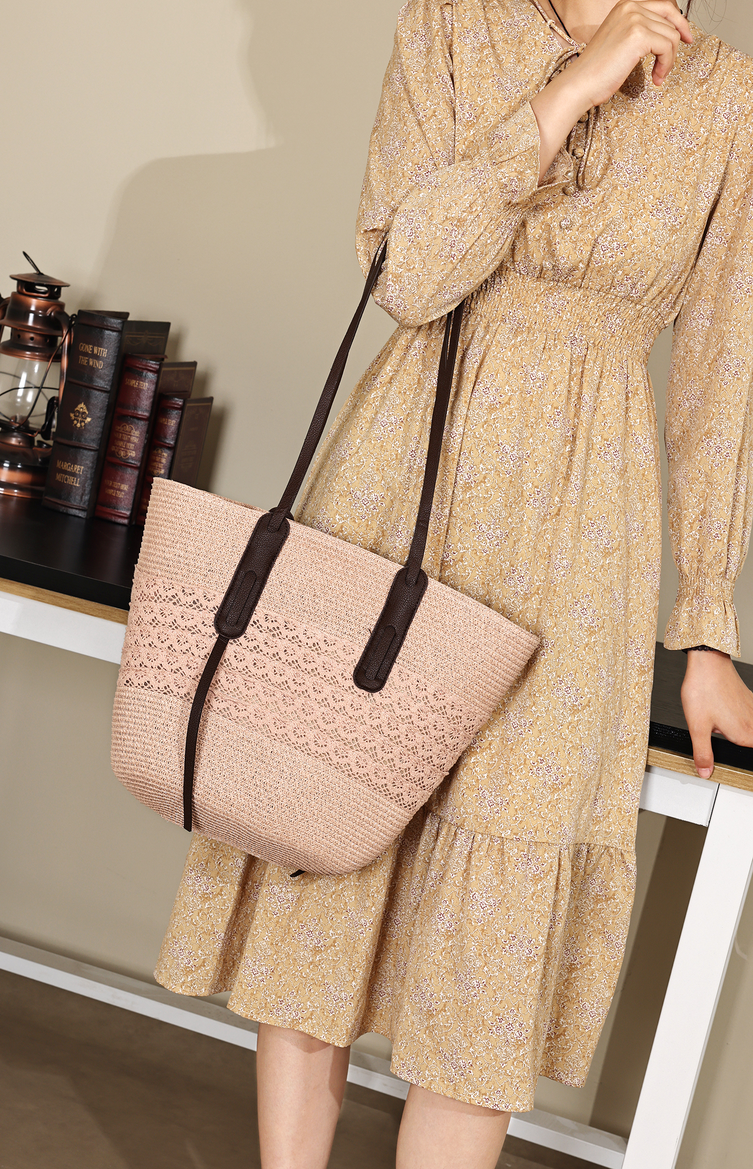 Summer Beach Ladies Summer Straw Bags Tote Bags Handbag for Travel Shopping