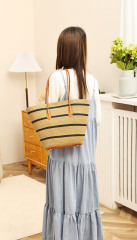 Factory Wholesale Summer Woven Casual Straw Bag Tote Bag Handbag for Travel