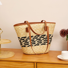 Wholesale New Tendy Large Capacity Summer Straw Woven Bag Tote Bag for Women