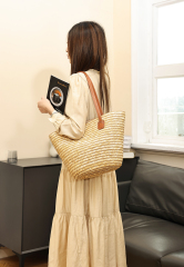 New Fashion Large Capacity Adults Summer Straw Bags Tote Bag for Outdoor