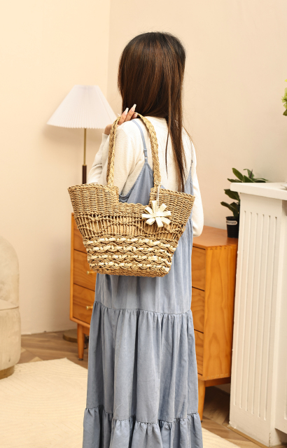 High Quality Handmade Large Capacity Summer Style Straw Bag Tote Bag for Women