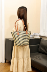 New Fashion Large Capacity Adults Summer Straw Bags Tote Bag for Outdoor
