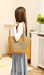 Fashionable Summer Beach Travel Straw Bag Handbag Underarm Bag for Outing